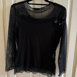 NEW Mesh Black Top - 22 MAGGIO by MARIA GRAZIA SEVERI
